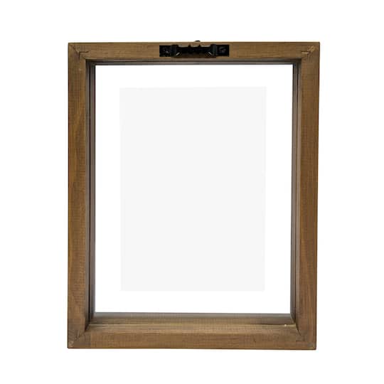 6 Pack: Expressions™ 4" x 6" Brown Linear Wood Float Frame by Studio Décor®